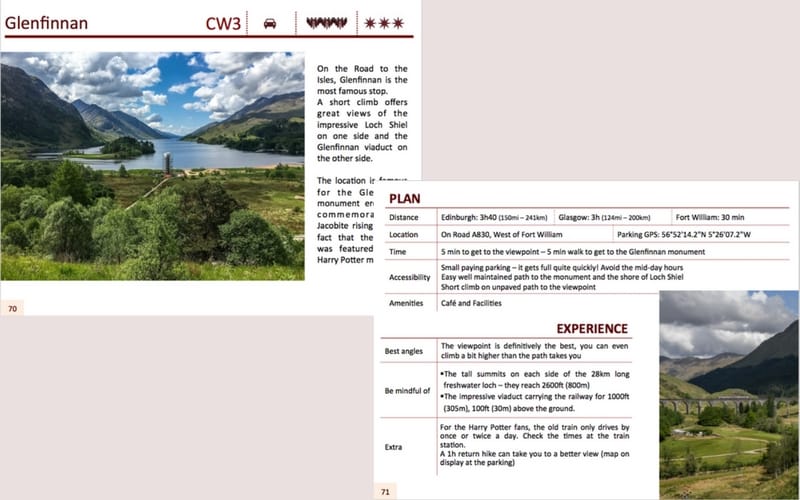 Example features road trip Scotland ebook