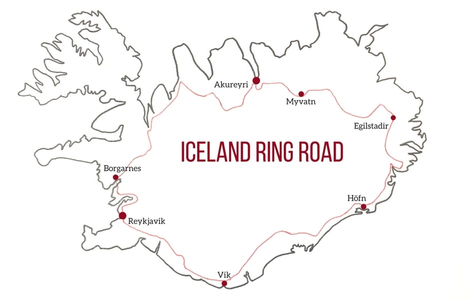 iceland map ring road Plan Your Ideal Iceland Road Trip Step By Step Itinerary iceland map ring road