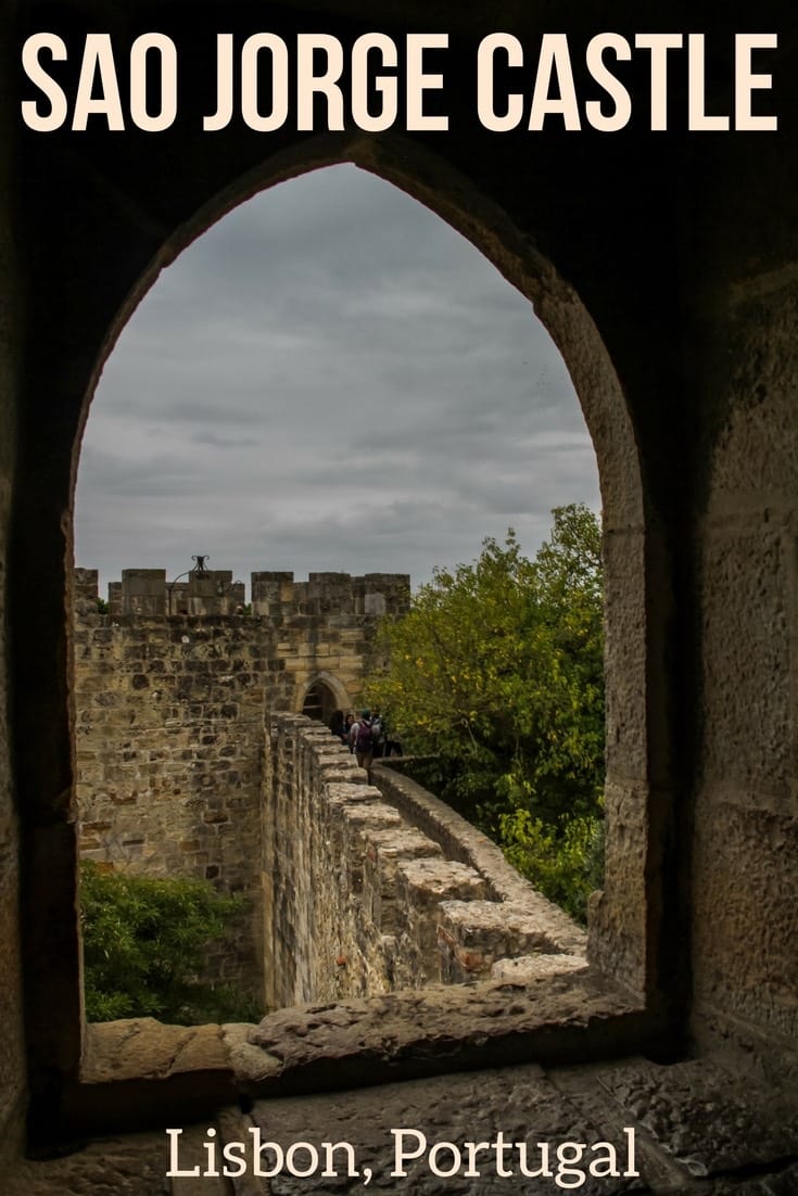 Pin Castle of Sao Jorge lisbon portugal