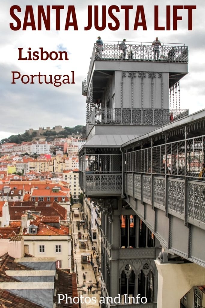Santa justa lift Lisbon elevator Portugal Lisbon things to do