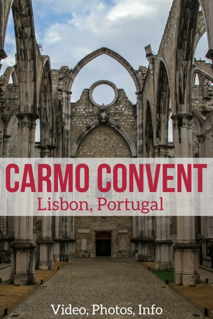 Church Ruins of Carmo Convent Lisbon Portugal Travel