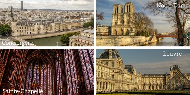 Paris Tourist Attractions Collage