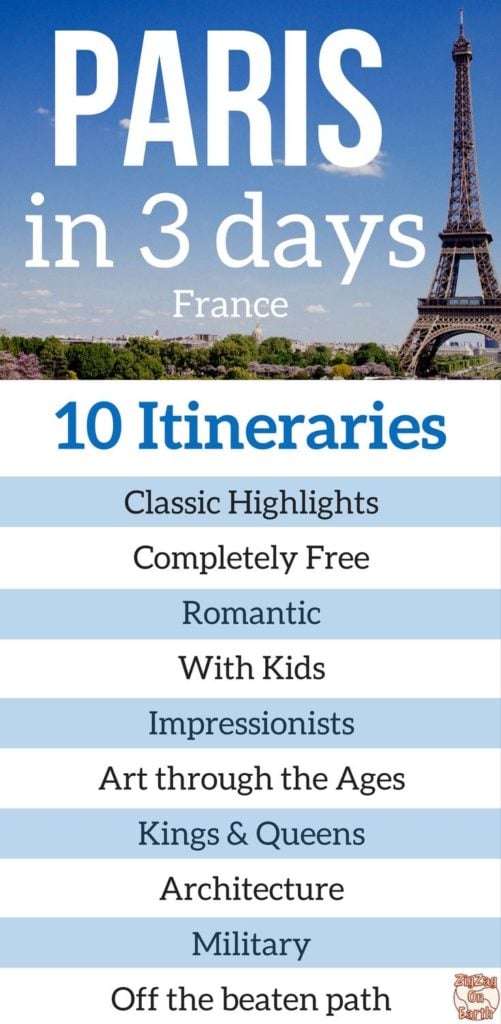 3 days in Paris (France) 10 itineraries + tips