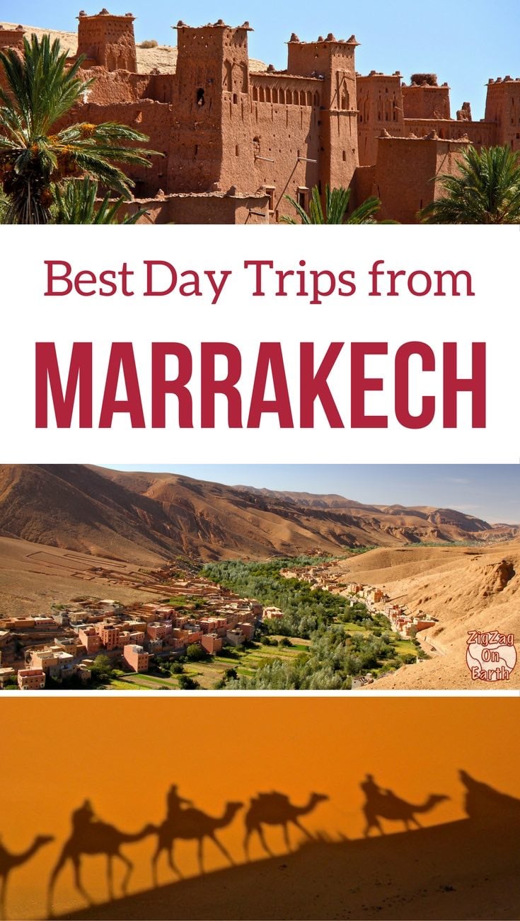 Pin Best day trips from Marrakech Desert Tours - Morocco Travel Guide