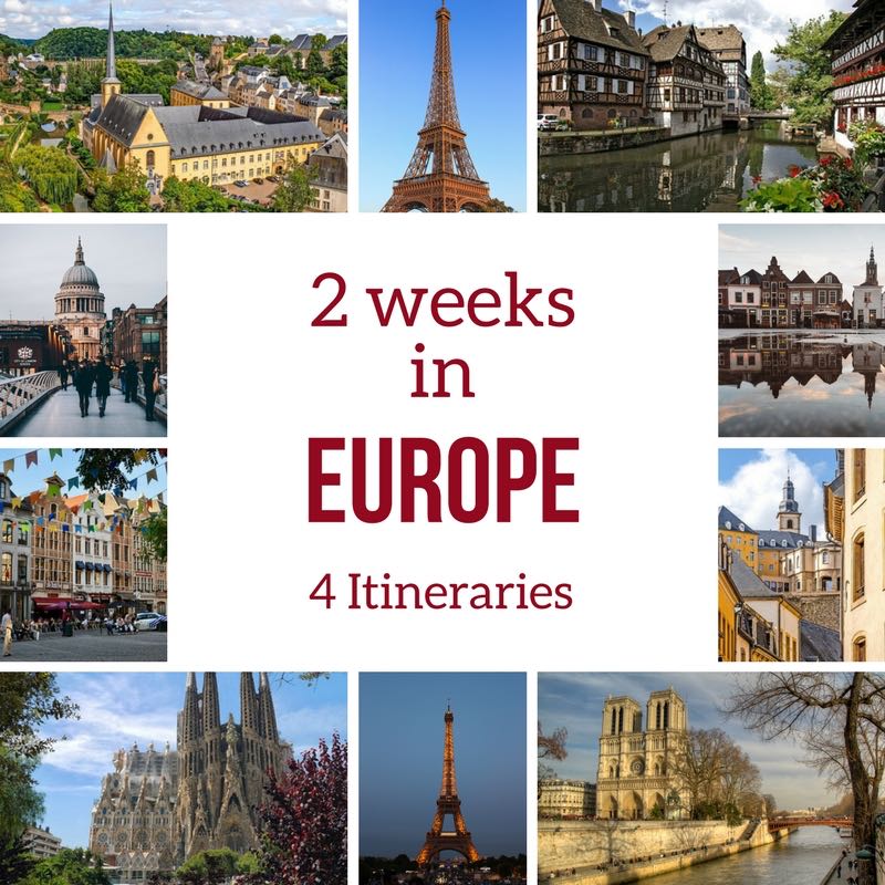 2 Weeks In Europe Itinerary By Train 4 Detailed Options