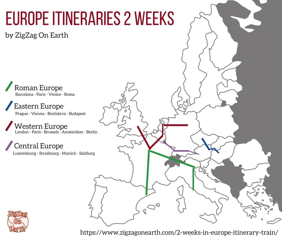 europe train tour itinerary