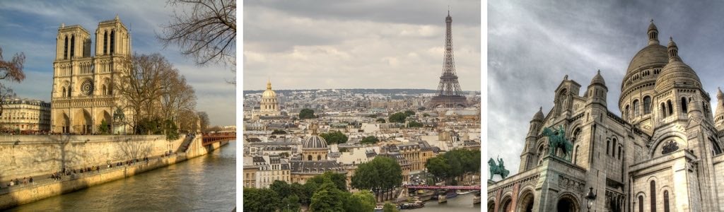 Paris stop on Europe trip itinerary by train