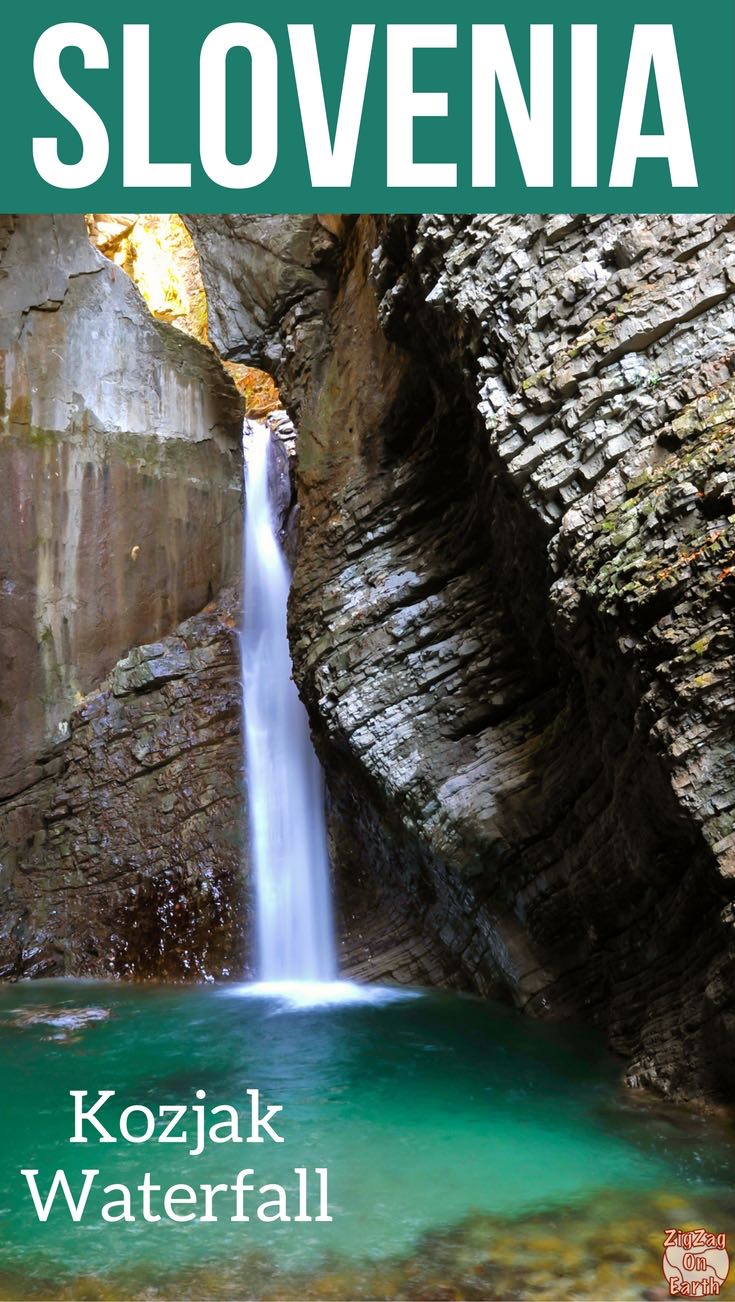 Slap Kozjak waterfall walk Slovenia