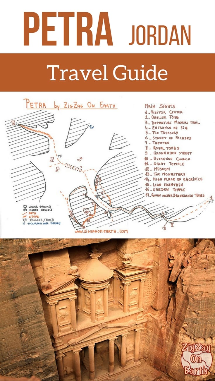 Ancient City Of Petra Map