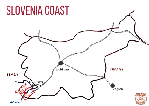 Piran Slovenia Coast Map