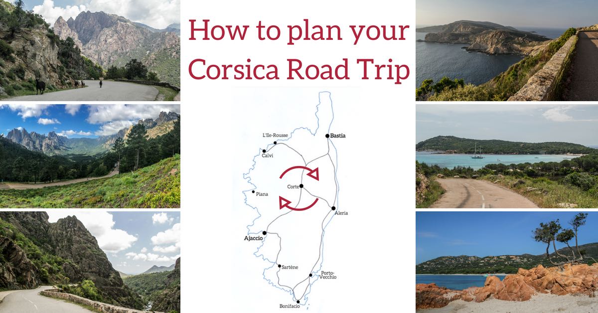 FB Plan itinerary Corsica Road trip