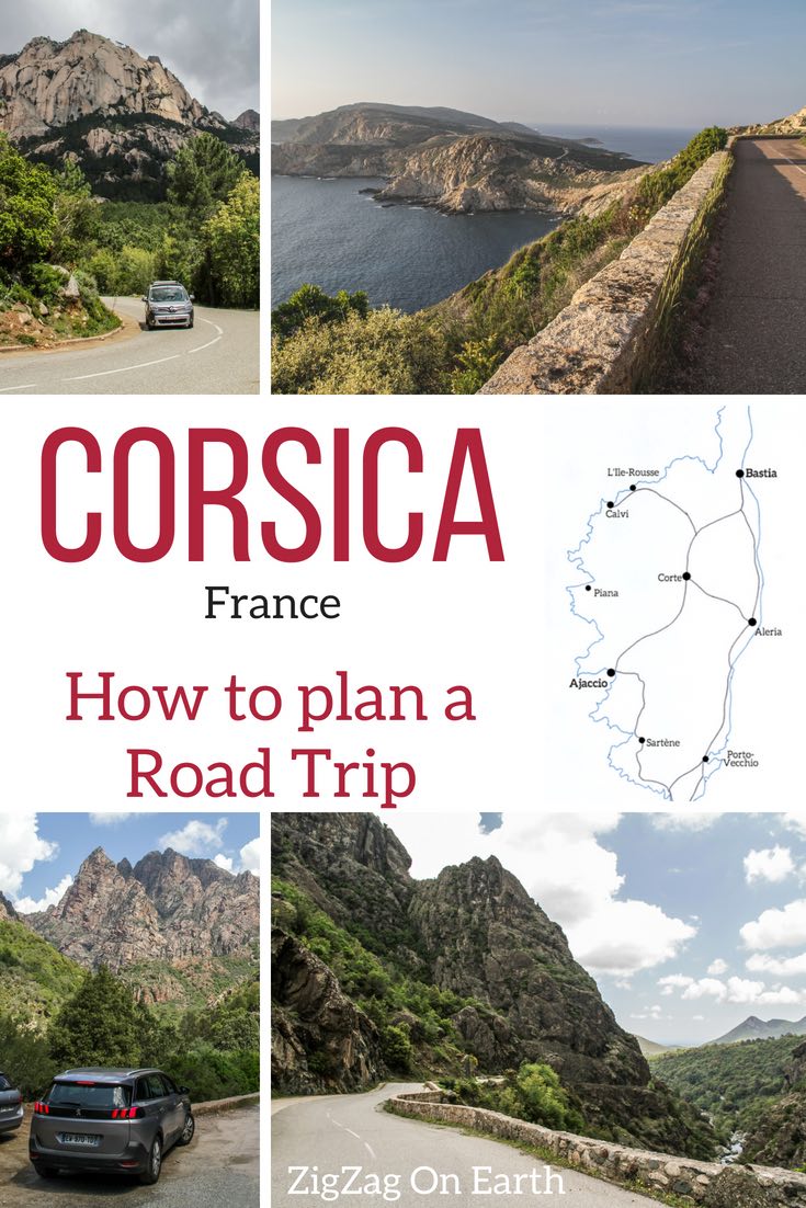 Pin2 road trip Corsica itinerary France travel