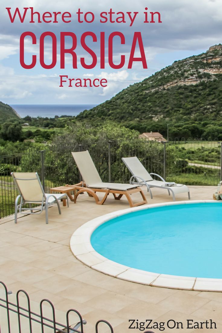 Pin where to stay in Corsica Travel France accommodations