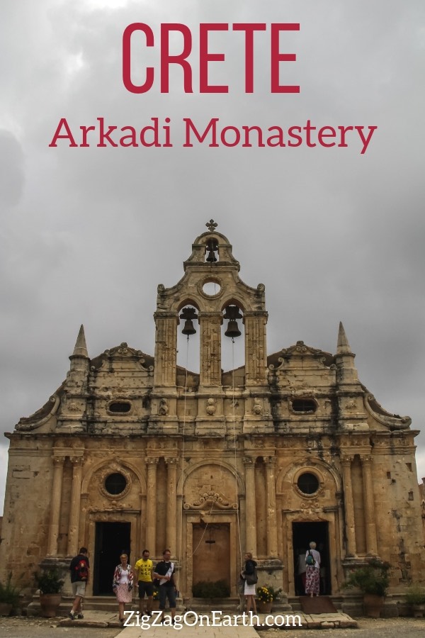 Arkadi monastery Crete Travel Pin