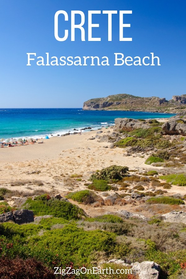 Falassarna beach crete travel Pin