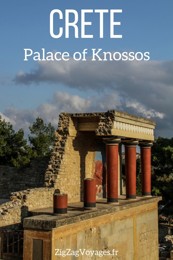 Minoan palace of Knossos Crete Travel Pin2