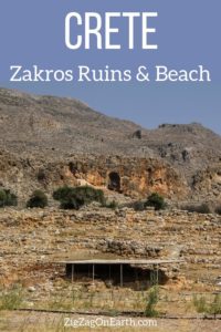 Ruins Beach Kato Zakros Crete Travel Pin2