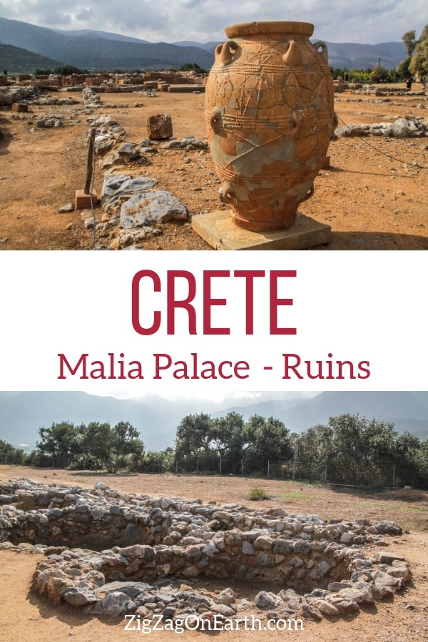 archaeological site Malia Palace Crete Travel Pin
