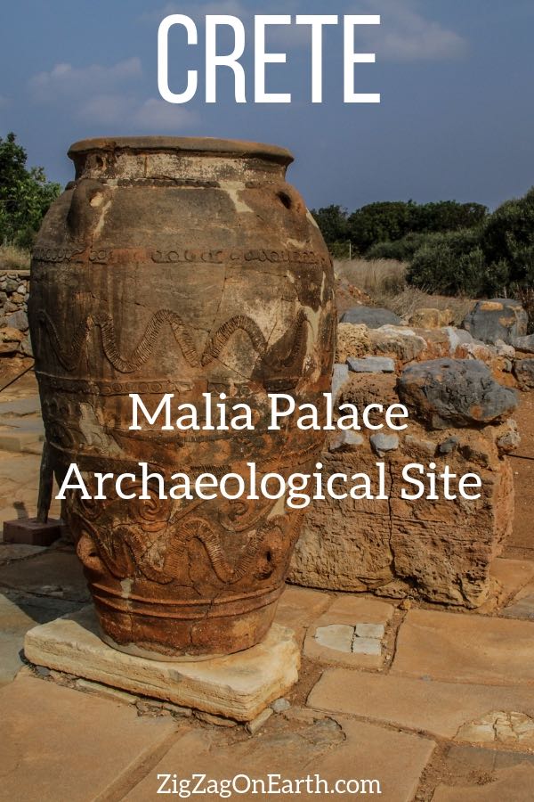 archaeological site Malia Palace Crete Travel Pin2