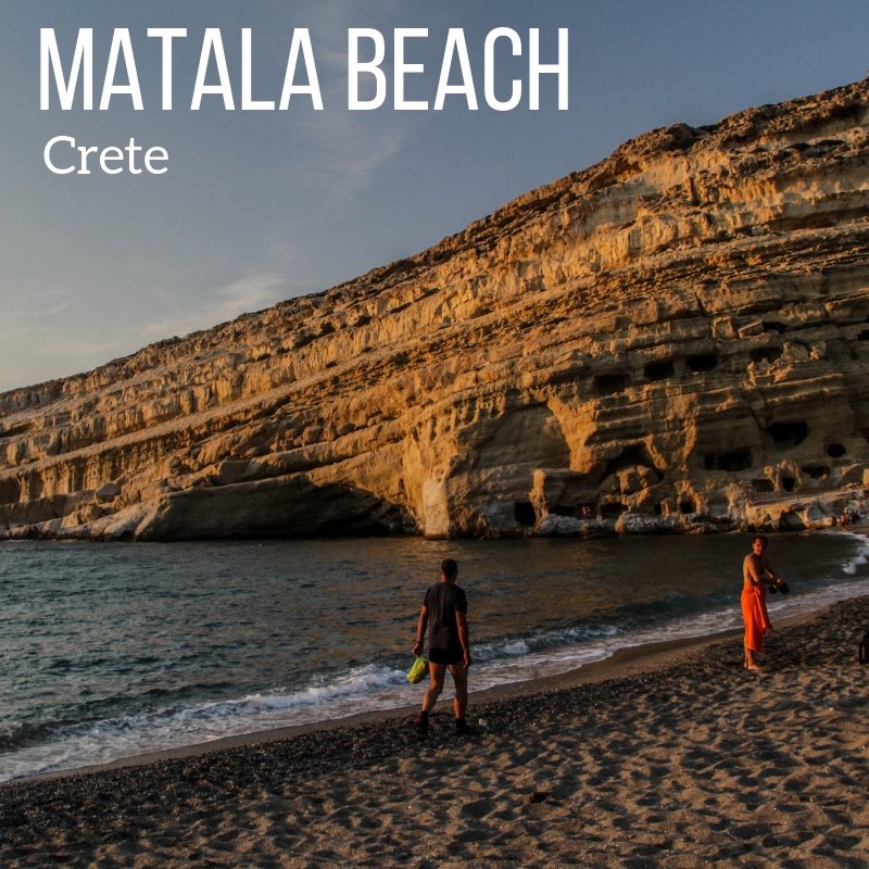 beach Matala crete travel guide