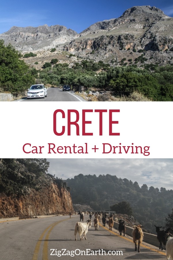 car hire driving in Crete Travel Pin