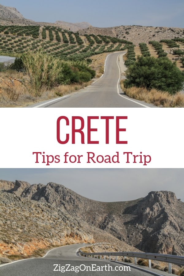 itinerary road trip Crete Travel Pin