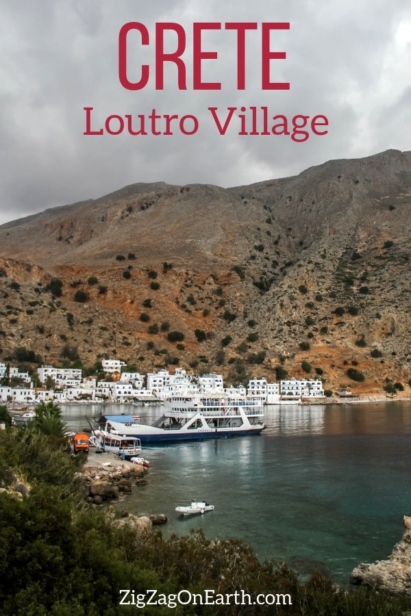village loutro crete travel Pin