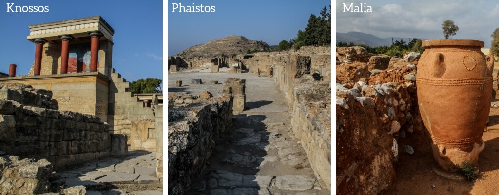 Knossos vs Phaistos vs Malia Palácios minoicos
