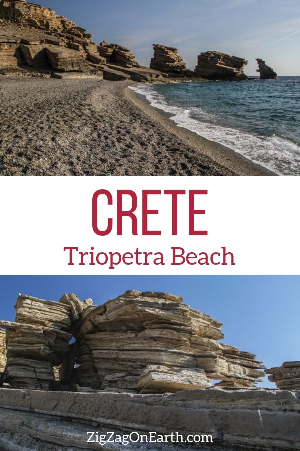 Triopetra Beach Crete Travel Pin