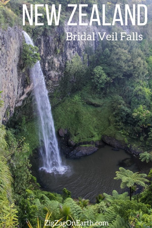 Bridal Veil Falls New Zealand Travel Pin2