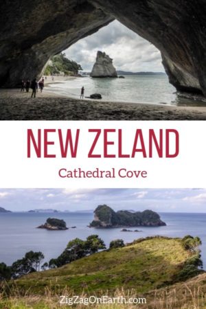 Cathedral Cove New Zealand Travel Pin