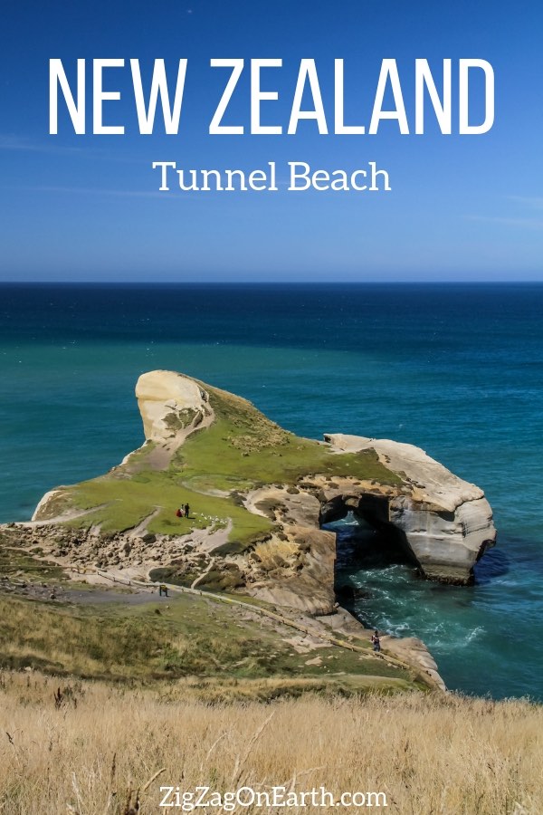 Tunnel Beach New Zealand Travel Pin2