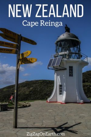 lighthouse Cape Reinga New Zealand Travel Pin2