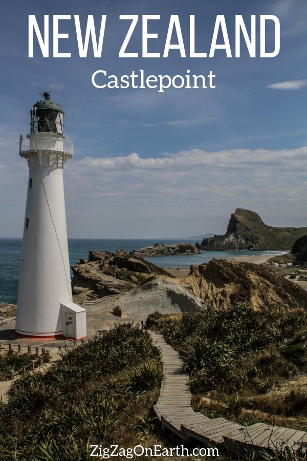 Castlepoint New Zealand(strand, fyrtårn, lagune)