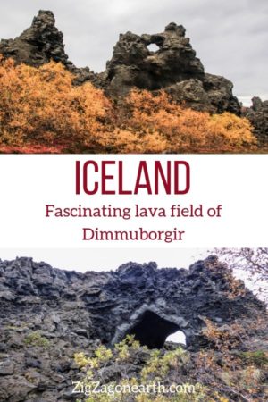 Pin lava Field Dimmuborgir Iceland Travel