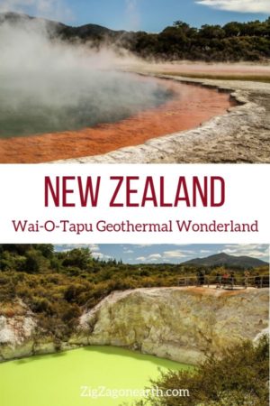 Wai-O-Tapu thermal Wonderland Rotorua New Zealand Travel Pin2