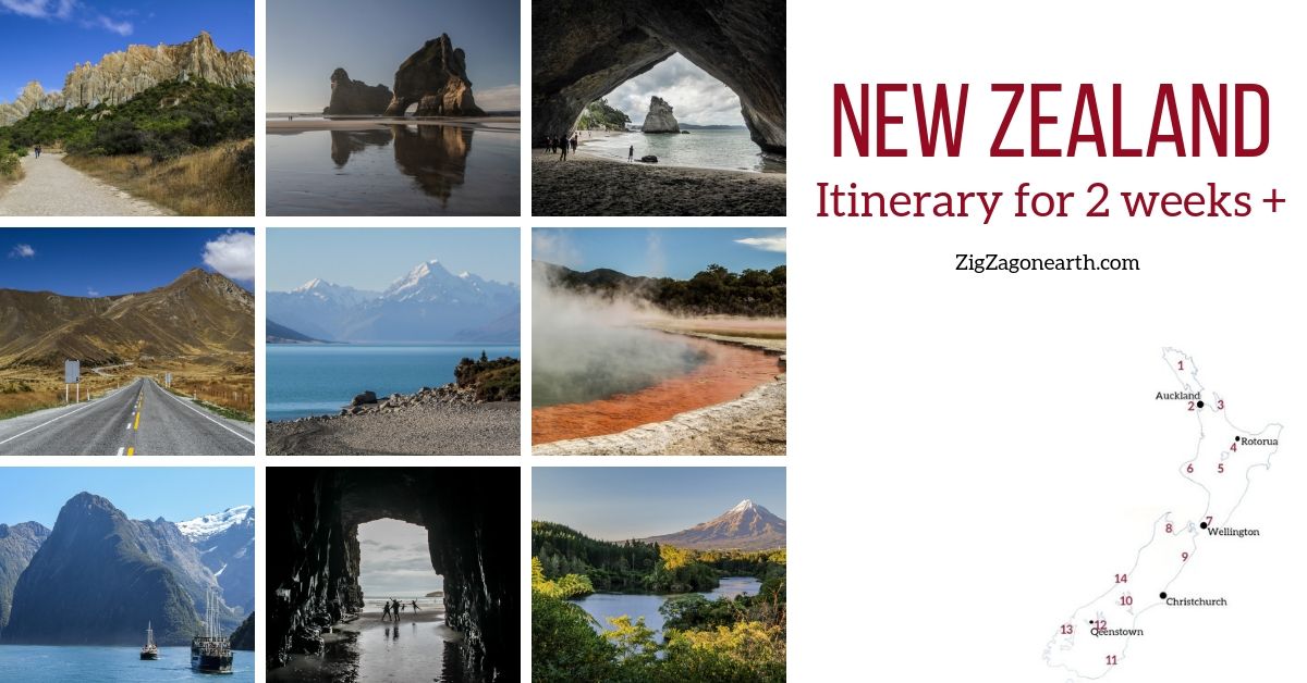 New Zealand itinerary 2 weeks (Road Trip) best of both islands