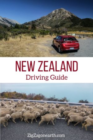 Rental car driving in New Zealand Pin2