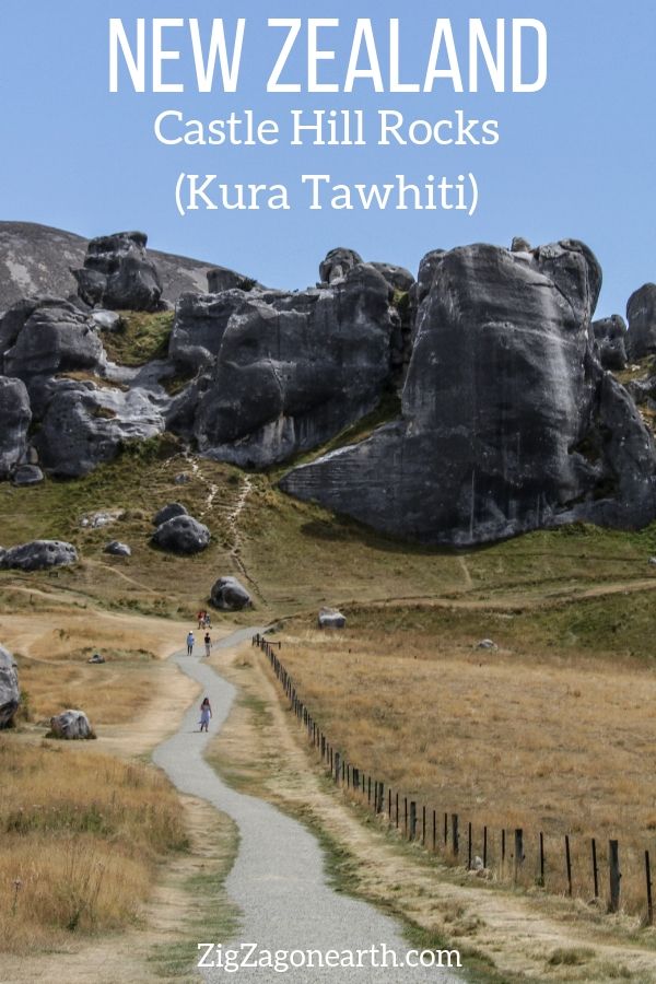 Kura Tawhiti Castle Hill Rocks New Zealand Travel Pin3