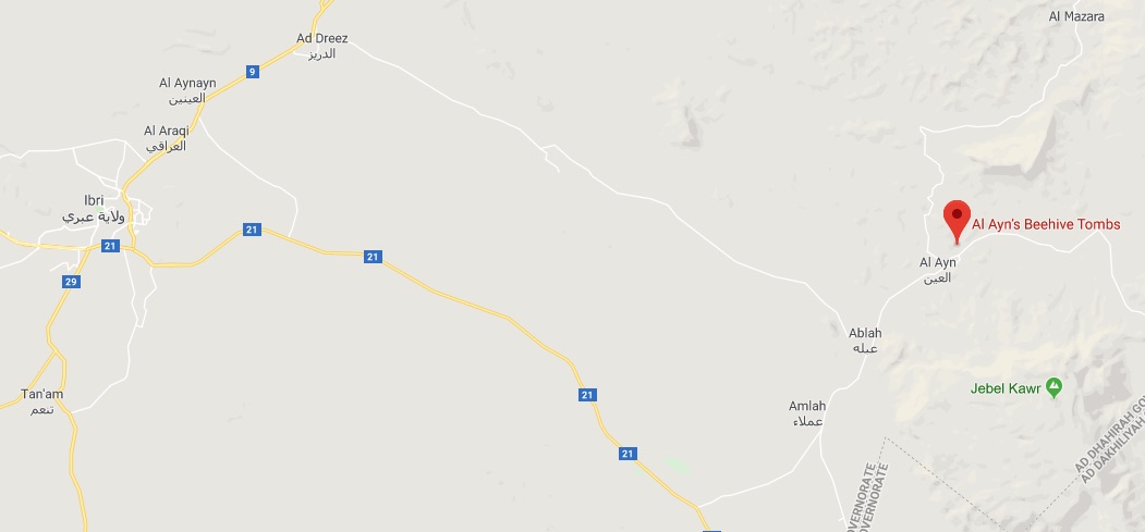Location OMan Al Ayn Map