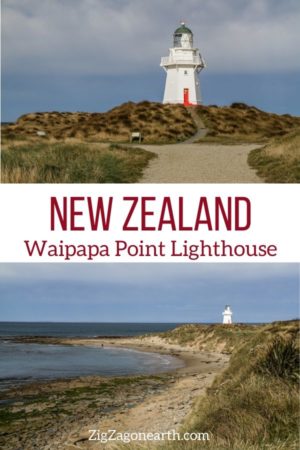 Lighthouse Waipapa point New Zealand Pin2