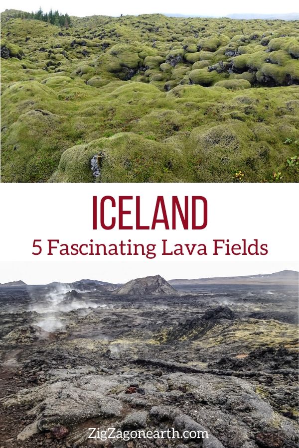 Lava Fields in Iceland Travel Pin2