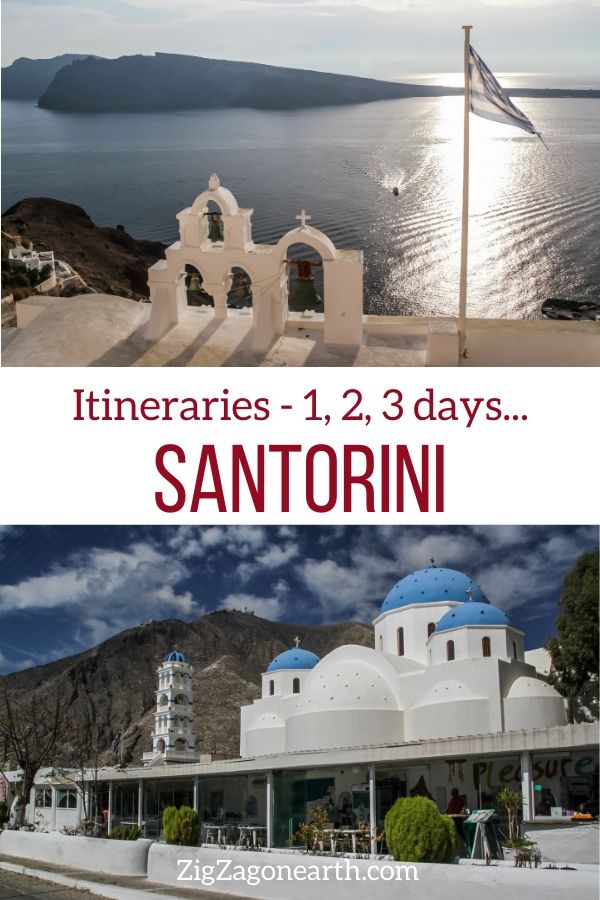 3 days itinerary Santorini Travel Pin2