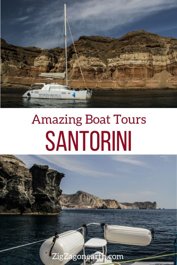 Boat Trip Santorini Travel Pin2