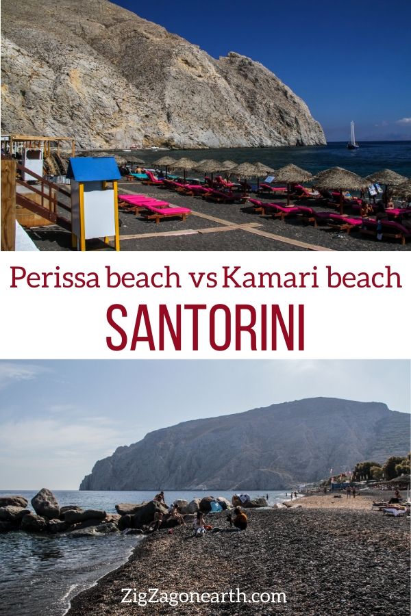 Perissa vs Kamari Santorini Travel Pin2