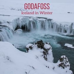 Godafoss Winter Iceland Travel Guide