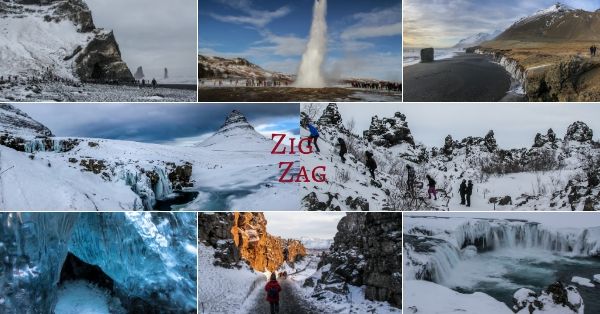 Paisagens da Islândia no inverno