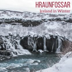 barnafoss Hraunfossar Winter Iceland Travel Guide