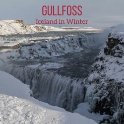 waterfall Gullfoss Winter Iceland Travel Guide