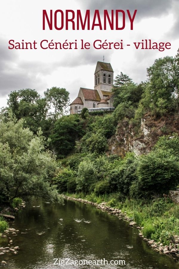 village Saint Ceneri le Gerei Normandy Travel Pin1